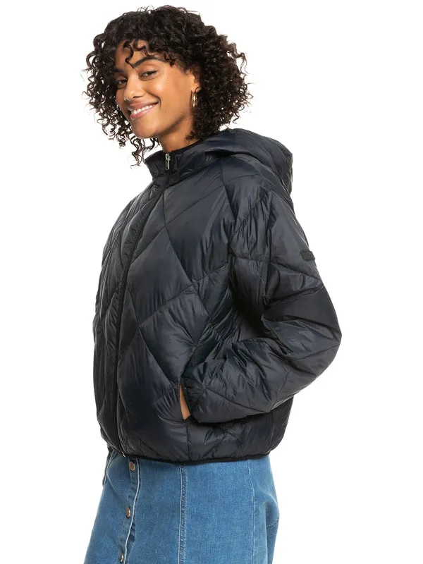 Wind Swept Lightweight Packable Padded Hooded Jacket