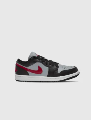 WOMEN'S AIR JORDAN 1 LOW "WOLF GREY/GYM RED"