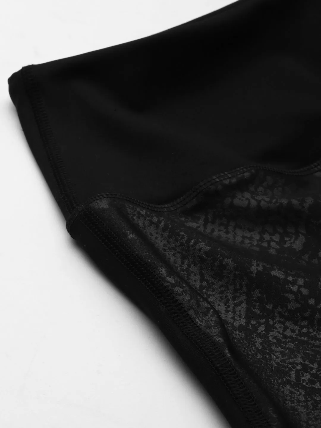 Women's Black Snake Print Active Quick Dry Tights