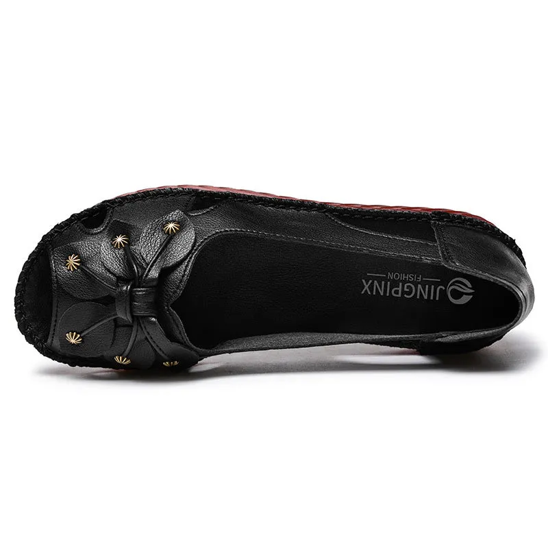 Women's Extra Soft Rubber Sole Non-Slip Fish Mouth Sandals for Summer