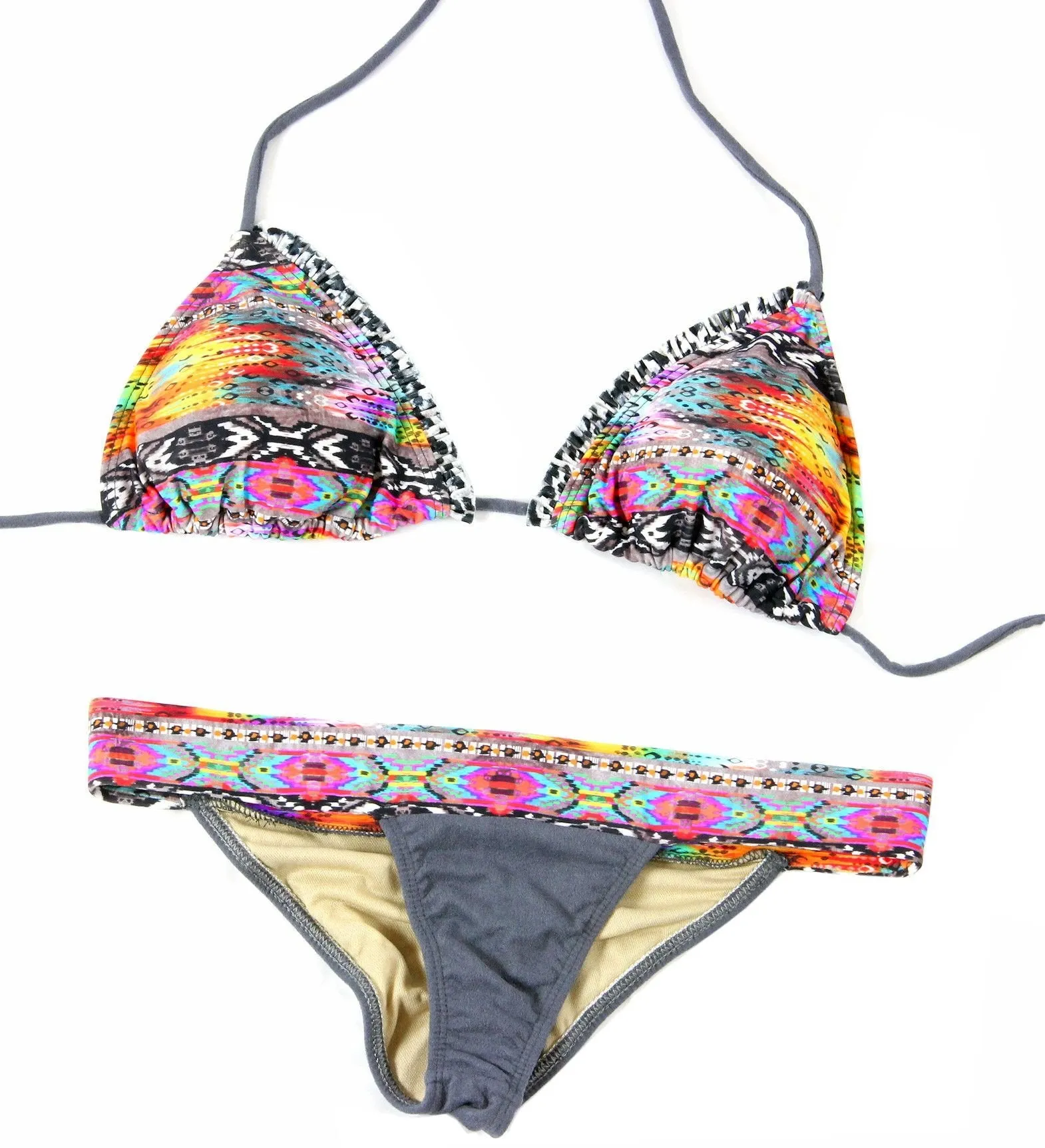 Women's Rainbow Southwest Tribal 2 Piece Bikini Set