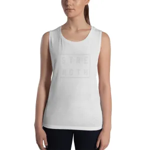 Women's Strength Muscle Tank Top (Low Cut Arm Holes)