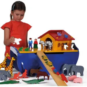 Wooden Noah's Ark Play Set