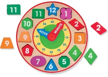 Wooden Shape Sorting Clock