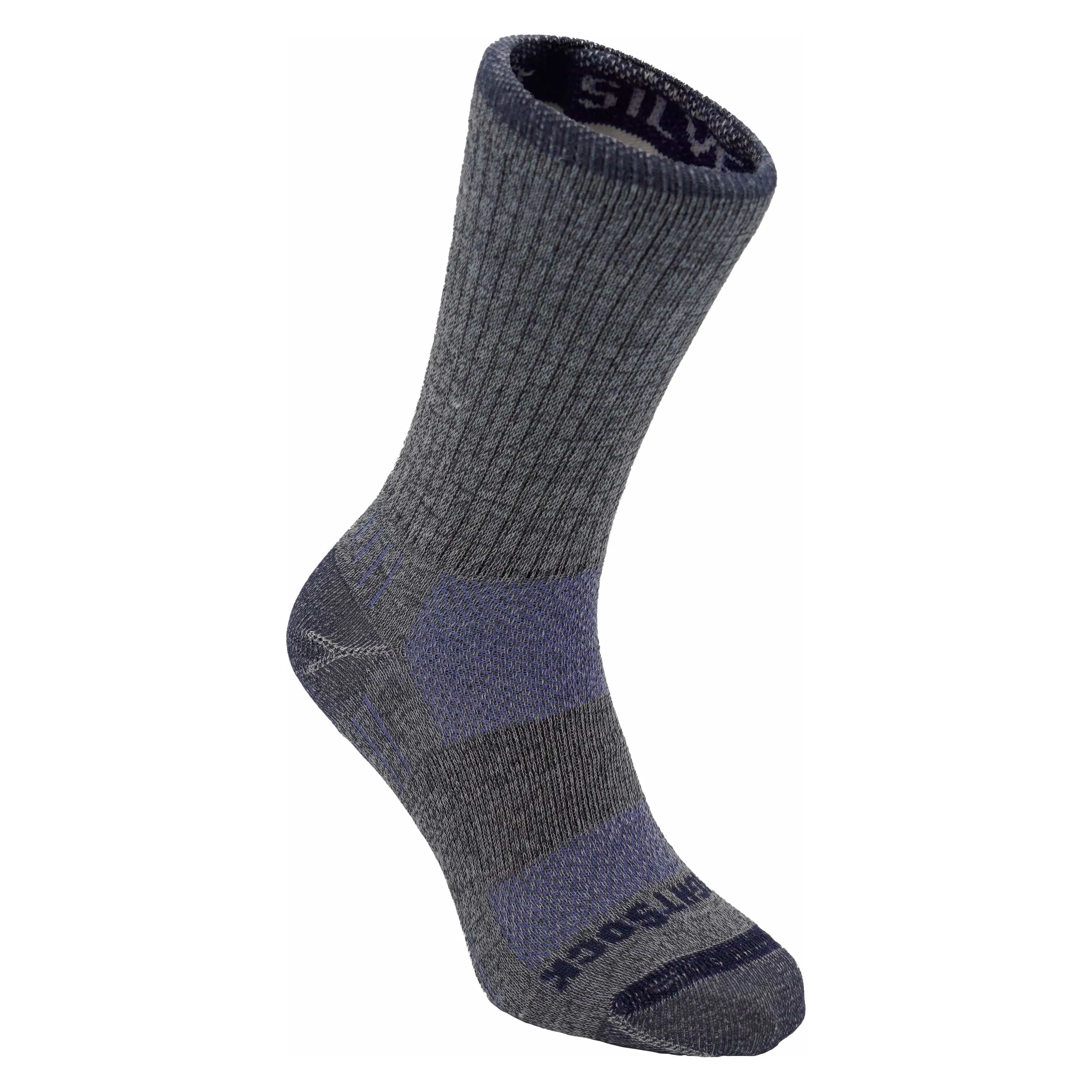 Wrightsock Double-Layer Silver Escape Midweight Crew Socks