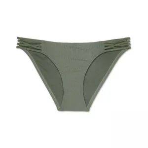 Xhilaration Women's Ribbed Strappy Hipster Bikini Bottom