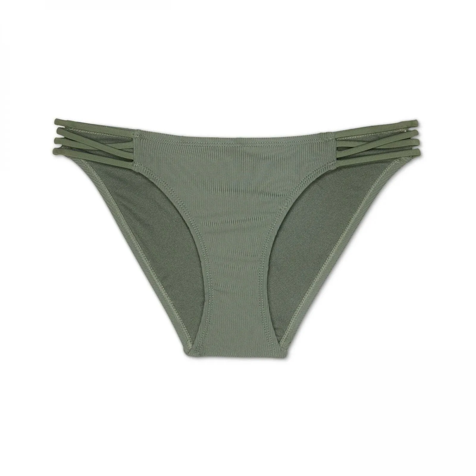 Xhilaration Women's Ribbed Strappy Hipster Bikini Bottom