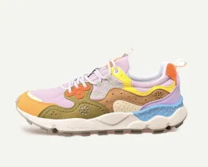 Yamano Uni 3 - Eco suede /Eco Nylon  -  Grey/ Salmon/ Lilac