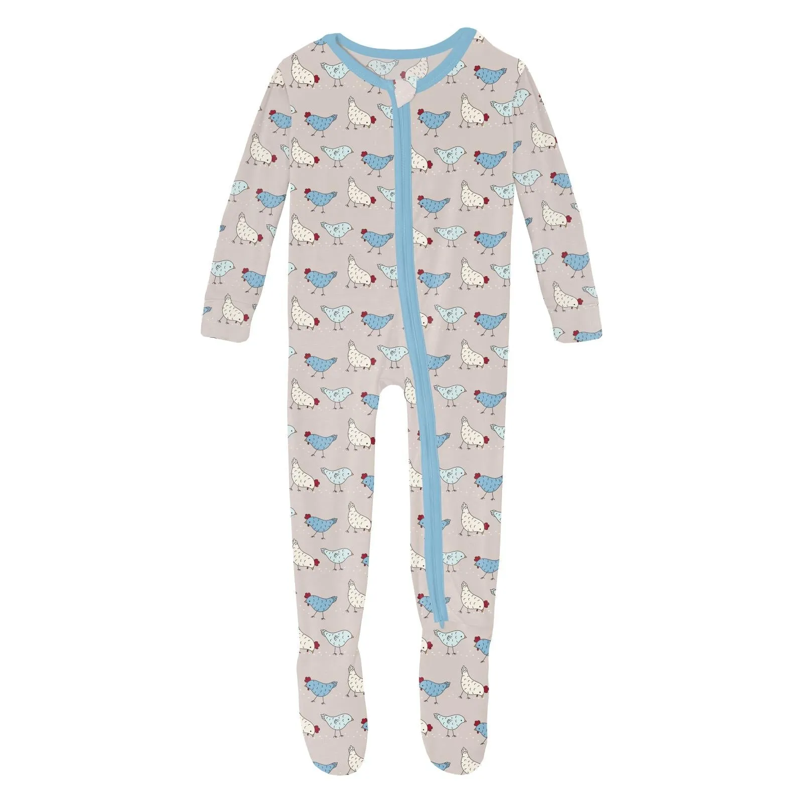Zipper Footie | Latte Chickens